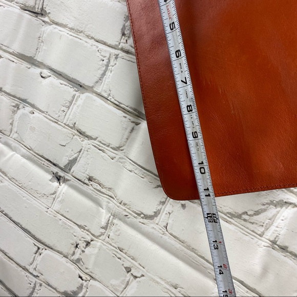 Anne Klein leather and suede camel brown  clutch/wristlet - Picture 8 of 9